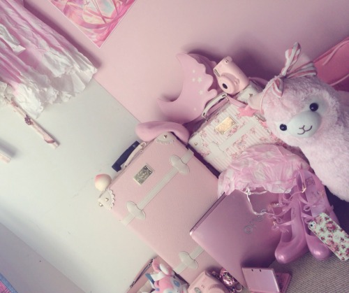 mariirin:  My pink collection is growing, too bad I couldn’t add all my accessories and everything else. #kawaiilyfe  Omg I want 😭💟