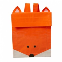 dreamalittlebiggerblog:  Make a fox backpack out of Duck Tape at Dollar Store Crafts.