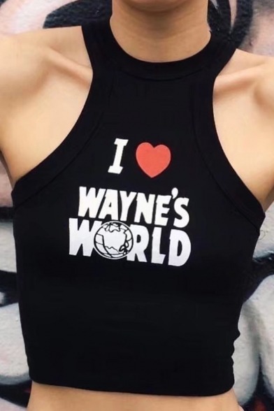 sweetlysomentality: Exquisite Stylish Tanks&amp;Tees  Simple Letter Cropped Tank