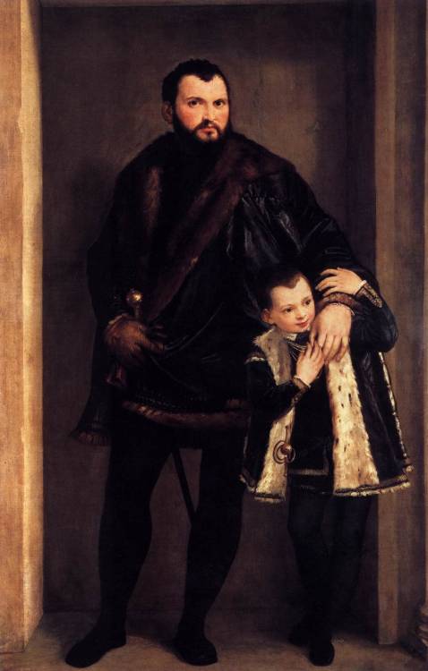 paolo-veronese: Iseppo and Adriano da Porto, 1552, Paolo VeroneseMedium: oil,canvas