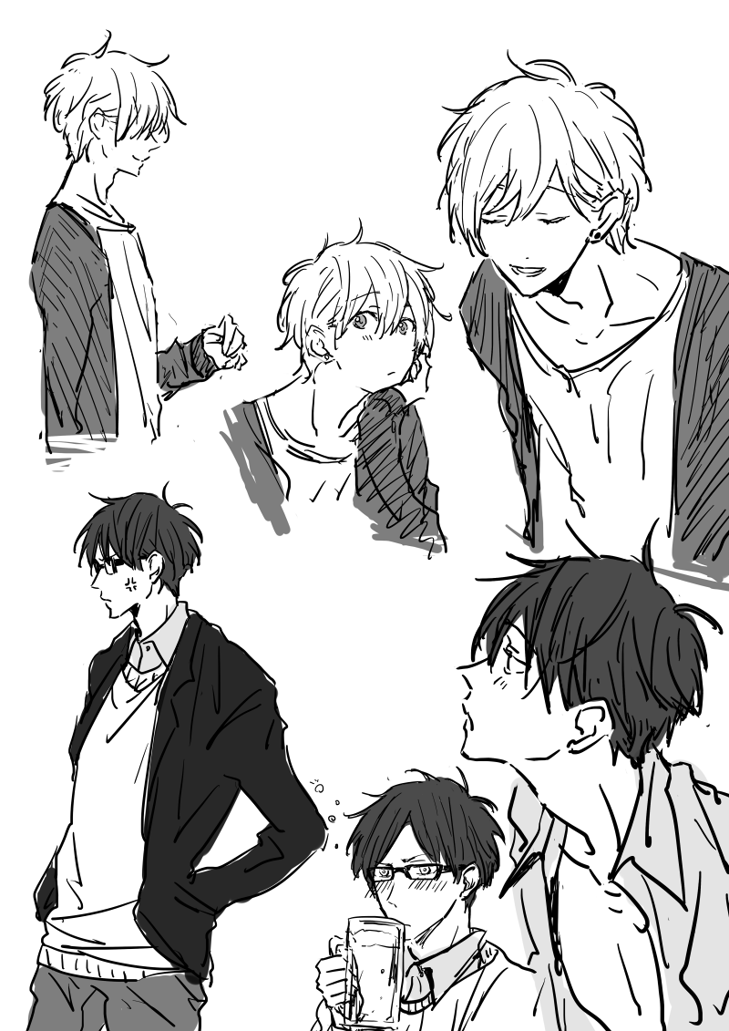 namixi:  怜渚+凛　ラクガキまとめ２ by  あくた 