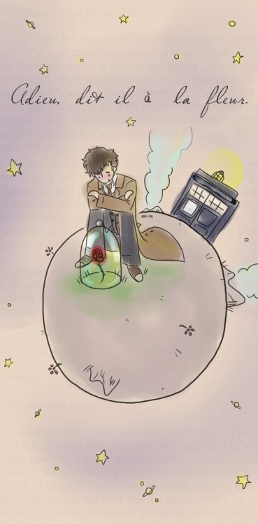 eeios: Doctor Who / Le Petit Prince (Translation: “Goodbye”, he said to the flower.) m&r