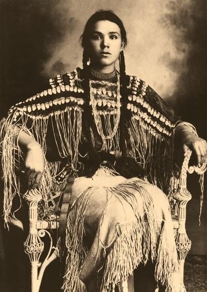 Kiowa girl by Edward Curtis