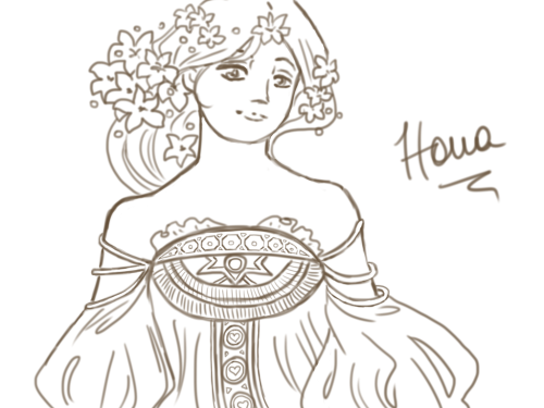 Trying Alphonse Mucha style by HanaHimeFc 