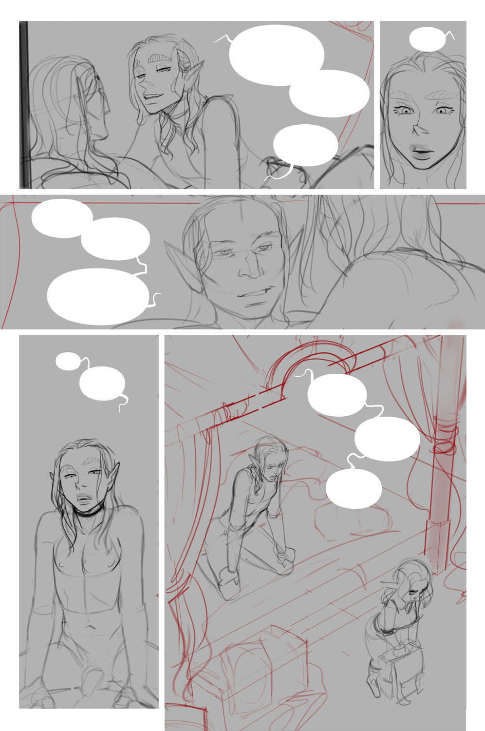 3 out of 4 next week’s Alfie pages. I’ll have to keep page 4 as a secret for