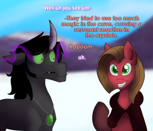 ask-king-sombra:Yeah, we already did a magical girl transformation this quarter.  …good, now hopefully that piece of shit will freeze to death. A slow and painful death. Yes. …I just hope he doesn’t manage to slip away and survive