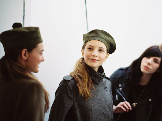 glitterferns:  Backstage at Margaret Howell Fall/Winter 2012 by Vanessa Jackman 