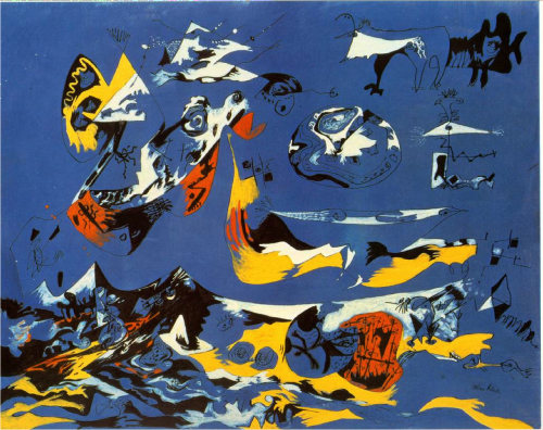 20aliens: Blue (Moby Dick), 1943by Jackson Pollock