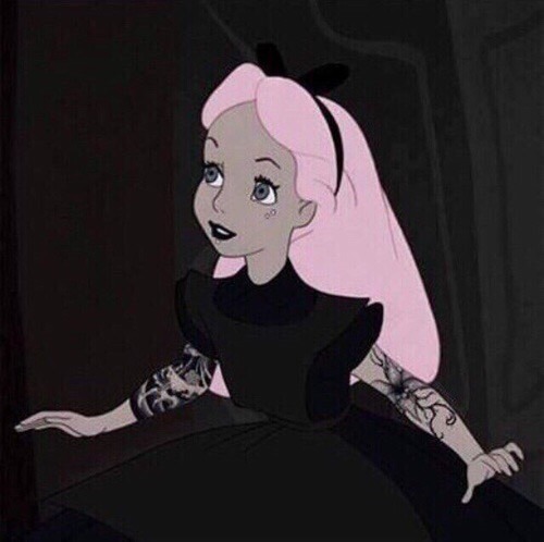 Hi there so this is my first time here and i make this disney princesses  but inked up let me know what do you think good vibes  rIllustration