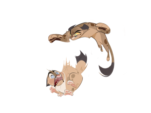Designed Some Characters That Appear In Rues StoryA Great Big Family Of Mountain Lions !