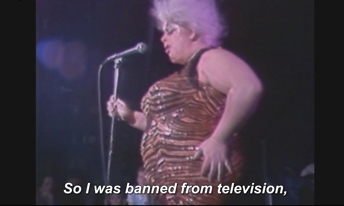 Divine about being banned on British TV, the Queen of Filth strikes again. From the