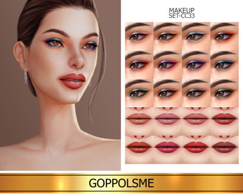 GPME-GOLD MAKEUP SET CC33Download at GOPPOLSME patreon ( No ad )Access to Exclusive GOPPOLSME Patreo