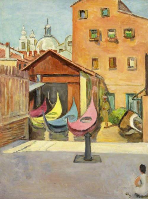 “The Boat Painter’s Yard” (1957), Vanessa BellVanessa Bell was writer Virginia Woo