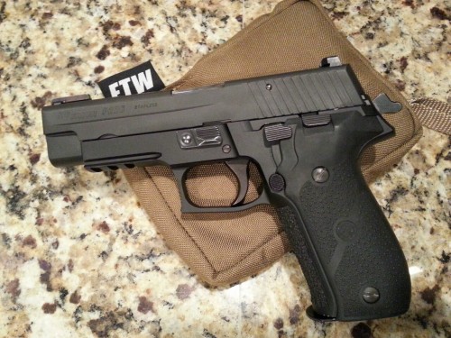 long300:  Sig 226 9mm with short reset. 