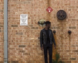 niggadom:  Did a lil shoot for my brother the other day  Styled by me, denim jacket by me as well, will be up on crvxx.bigcartel.com as soon as it’s finished