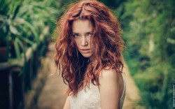 fotografiae:  Ann in Greenhouse by LivingLoud.