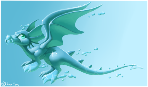 rubalotl:  Drankoso the Water Draik, a gift to the owner :&gt;