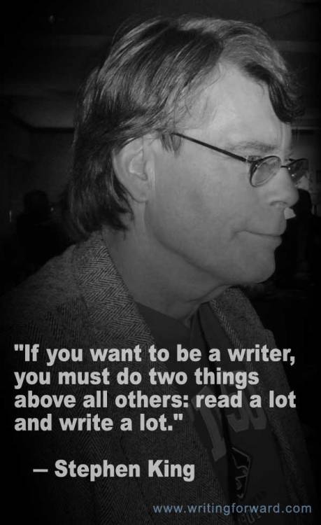 XXX ameliechappy:  Novel writer; Stephen King photo