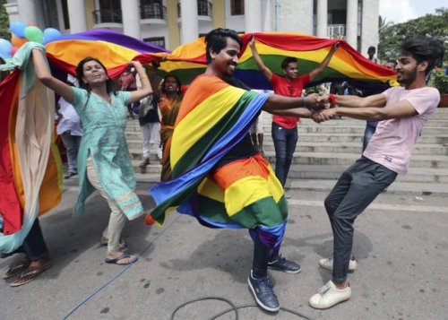 divinum-pacis:Members of the LGBTQ community dance to celebrate after the country’s top court 