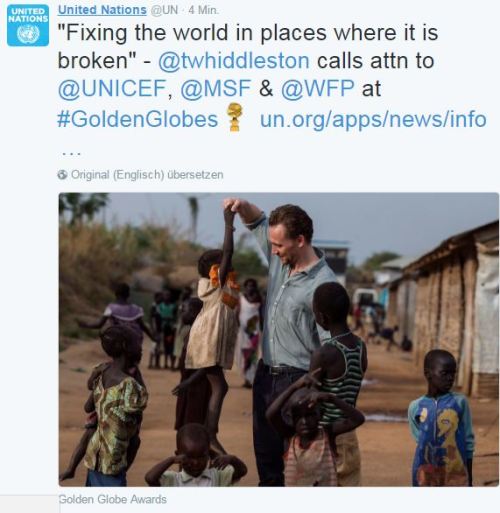 enchantedbyhiddles:The UN is giving him a shoutout!!!