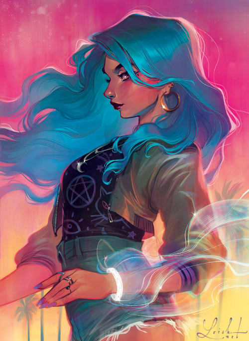 Variant cover for issue #3 of Blackbird, a gorgeous comic illustrated by Jen Bartel. So excited that