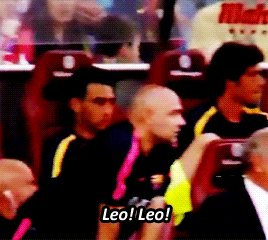 blaugr4na: Bench telling Messi about Espanyol’s equalizer (1-1) vs. Real Madrid