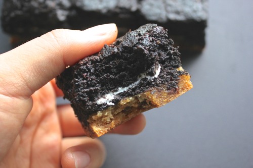 getfatnfab:  Brownie+Oreo+Cookie  o so dirty.. For the days when you just don’t wanna decide Recipe: Keep reading