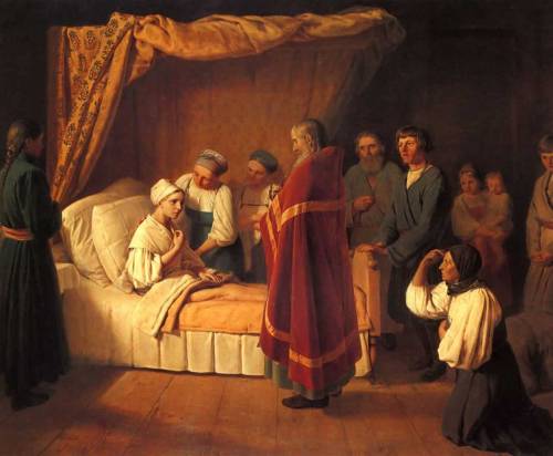 alexey-venetsianov: Communion of Dying, 1839, Alexey Venetsianovhttps://www.wikiart.org/en/alexey-ve