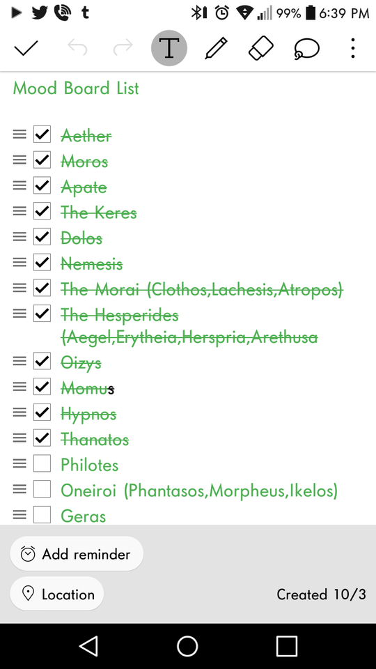 My List Of Mythology Moodbaords