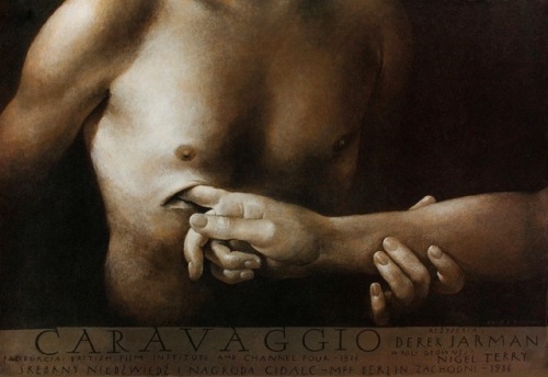 rothko-mirror:hadrian6: Caravaggio. 1990.    Wieslaw Walkuski. Polish. 1956 -    movie poster. http: