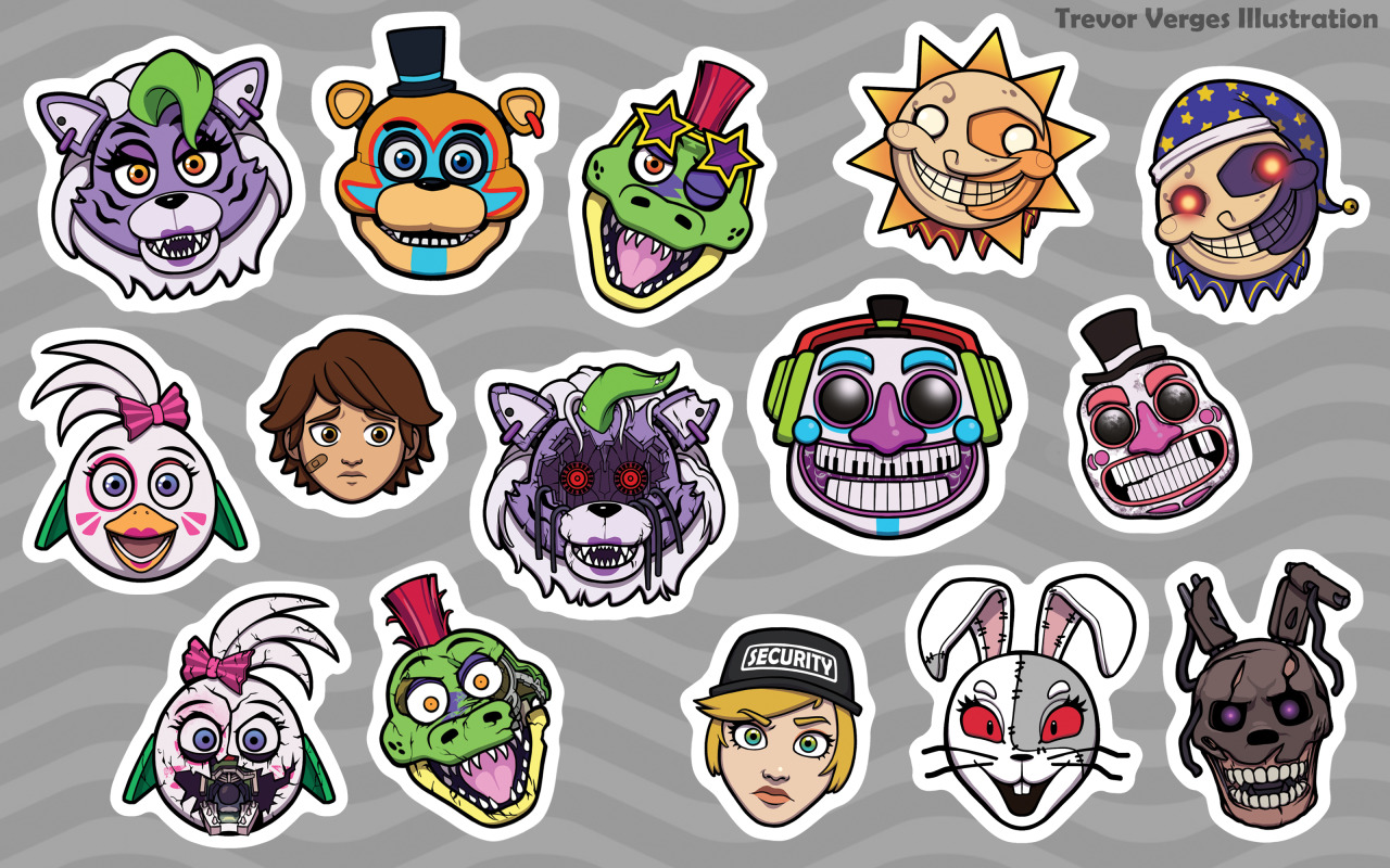 FNAF Sticker Set