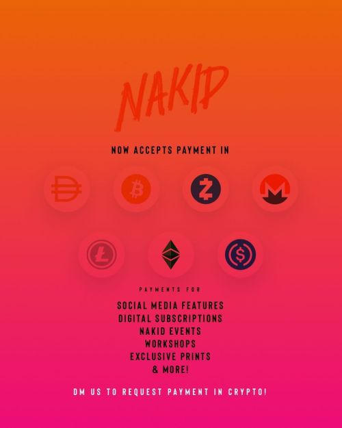NAKID now accepts payment in Crypto!!! We’re always evolving, and as part of our brand’s #infinite i