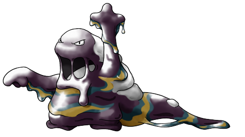 #088 Grimer / #089 MukGrimer and Muk were designed to more clearly fit into the role of water pollut