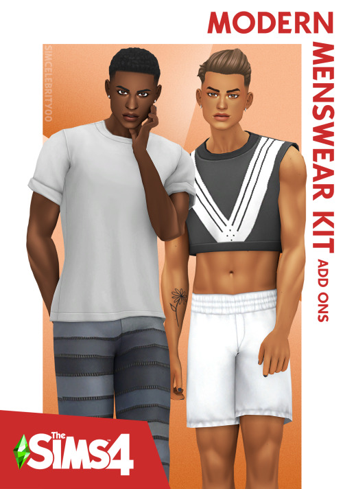 Modern Menswear Kit Add OnsSimple edits of the “Modern Menswear” kit. Does not require “Modern Mensw