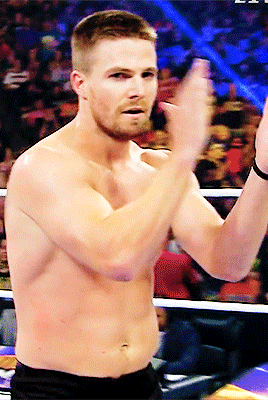 litoyhernando:   Stephen Amell @ WWE SummerSlam 2015   