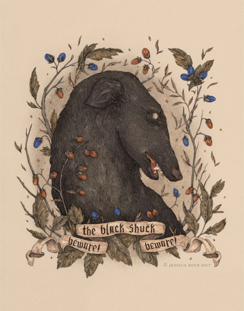 Jessica Roux (American, b. Fayetteville, NC, USA, based Brooklyn, NY, USA) - Beware The Black Shuck 