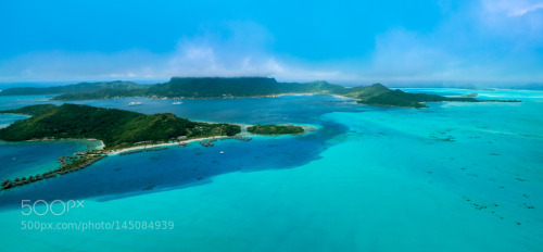 socialfoto:  Over Bora Bora by hirschray #SocialFoto 
