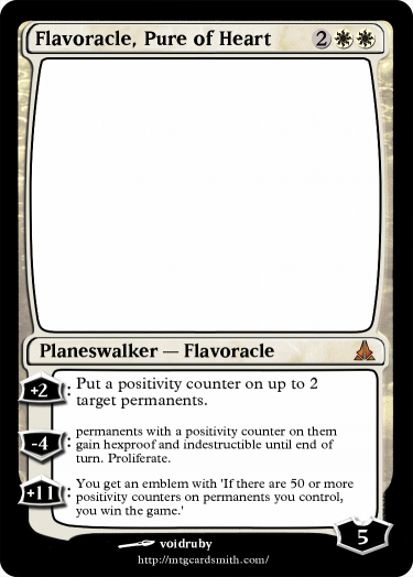 gigaguessmtg: voiddwellerstudios:@flavoracle walker! I wanted to use Dave’s niceness in this c