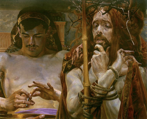 Speciesbarocus:  Jacek Malczewski - Christ Before Pilate.