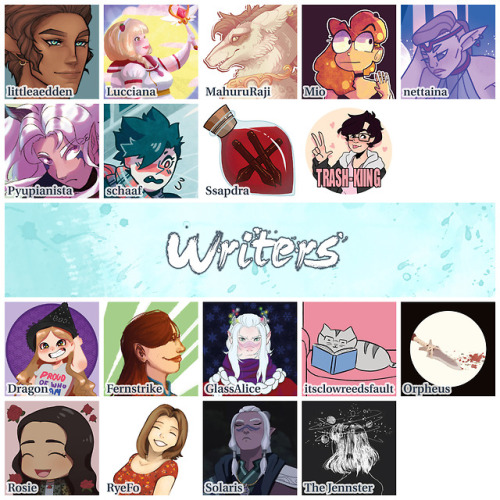 dragon-prince-zine: Please welcome our contributors!! We’re extremely honored to work together