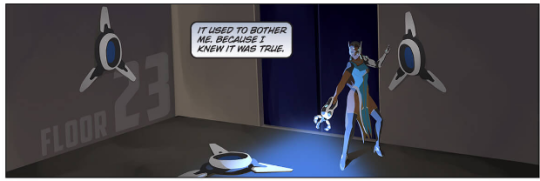 chimeracorp:  liache:  reminder that symmetra is canonically autistic like it’s outright stated in the official comic that she’s on the “spectrum” aka the austism spectrum (bc what other spectrum could she be referring to?? one that makes her “different”,
