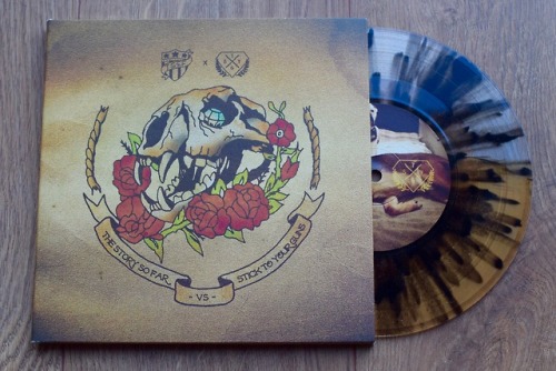 The Story So Far vs Stick To Your Guns Split 7″ // Half Clear / Half Beer Splatter (/500)