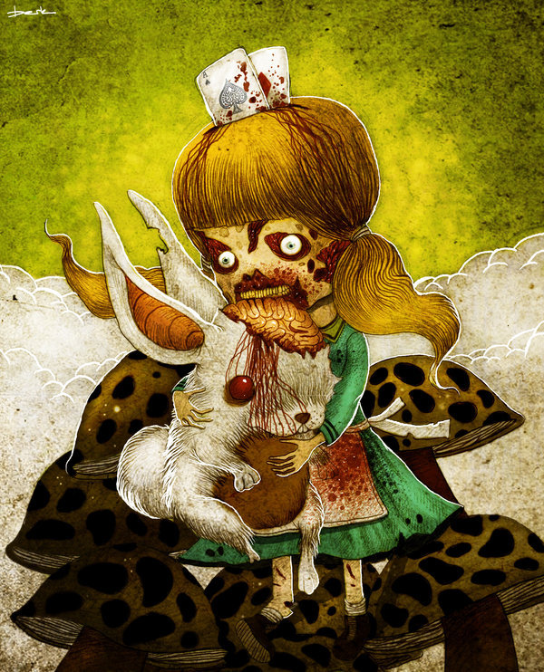 psychoren:  Zombie Alice by berkozturk 