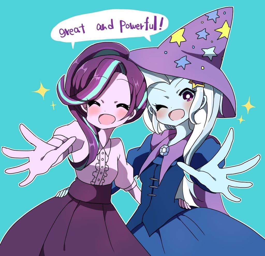 rainbowmanes:The Great &amp; Powerful Glimmer The Great &amp; Powerful Trixie