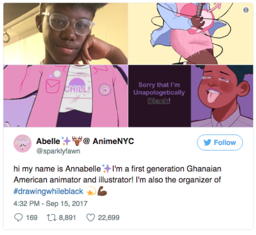 buzzfeed: This Artist (@sparklyfawn) Started An Important Hashtag So Black Artists Can Get The Recog