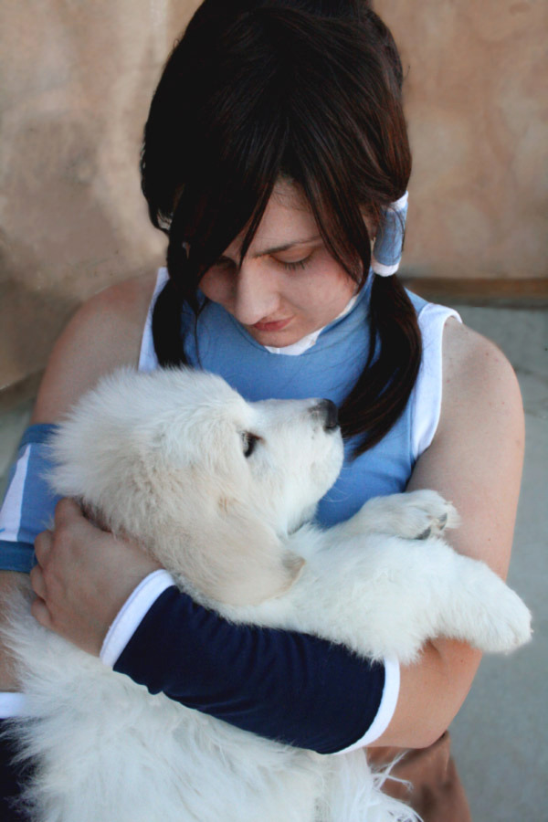 bryankonietzko:  Korra and the Polarbeardog by *riku-gurl Whenever possible, cosplay