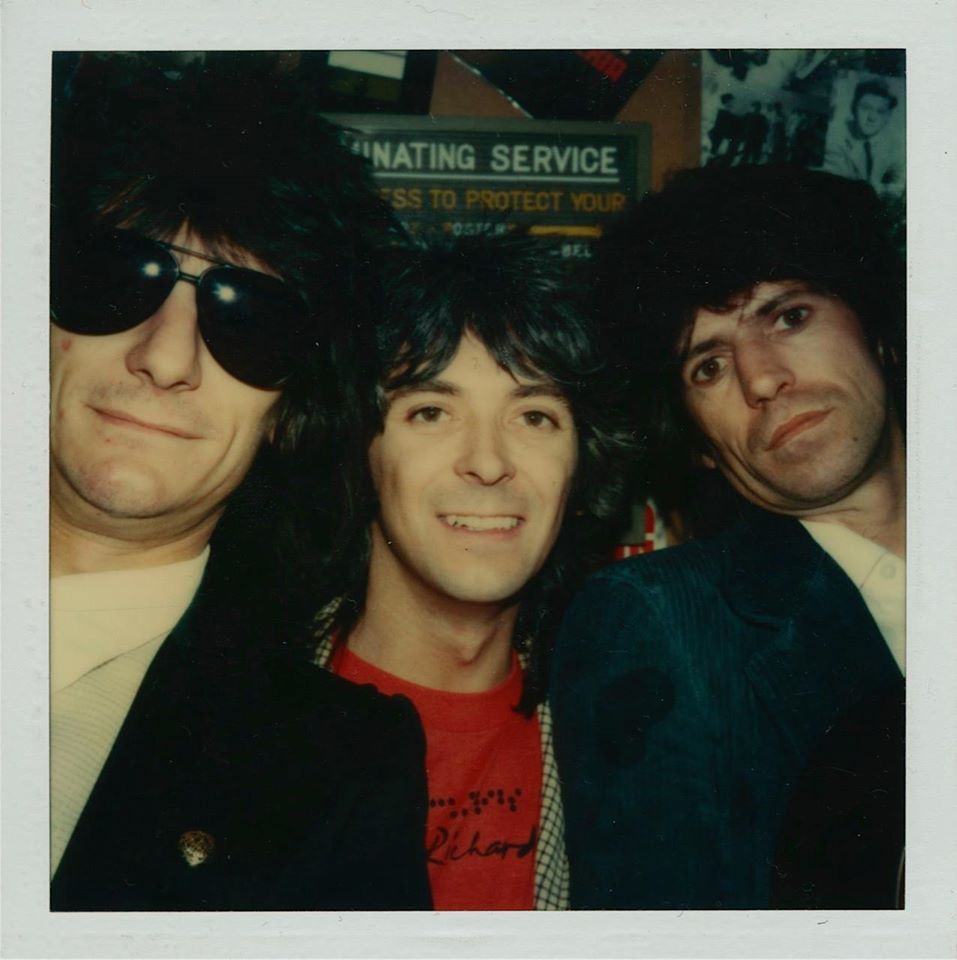 officialkeithrichards: Keith and Ronnie with the late Ian McLagan in Paris, 1978