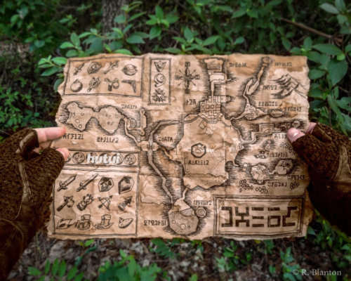 retrogamingblog:Ancient Map of Hyrule made by hutui