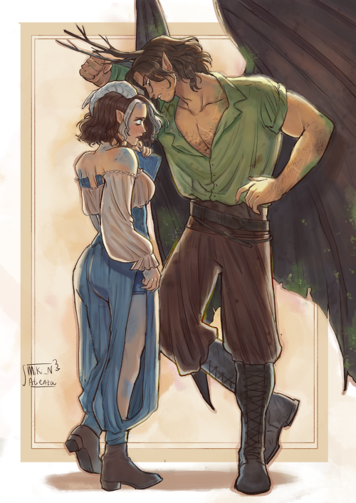 OC's Commission For @azelphyrr !I LOVED Working On This Picture QwQ, Thank You So Much For Commissioning