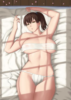 lvltheperv:  At first it was a random doodle, and I had no idea what I was going to do. Then it just happened. On stream.Behold, the True Bauxite Queen. She is my first carrier girlie I have, btw, and she has served me well despite the appearances of
